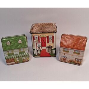 Lot of 3 Miniature House Tins Vintage Nestle Toll House England & i-Mogoo Shop